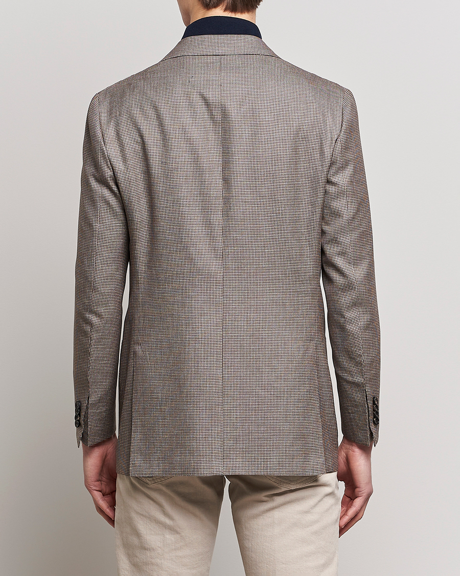 Herren | Sakkos | Kiton | Wool Houndstooth Blazer Beige