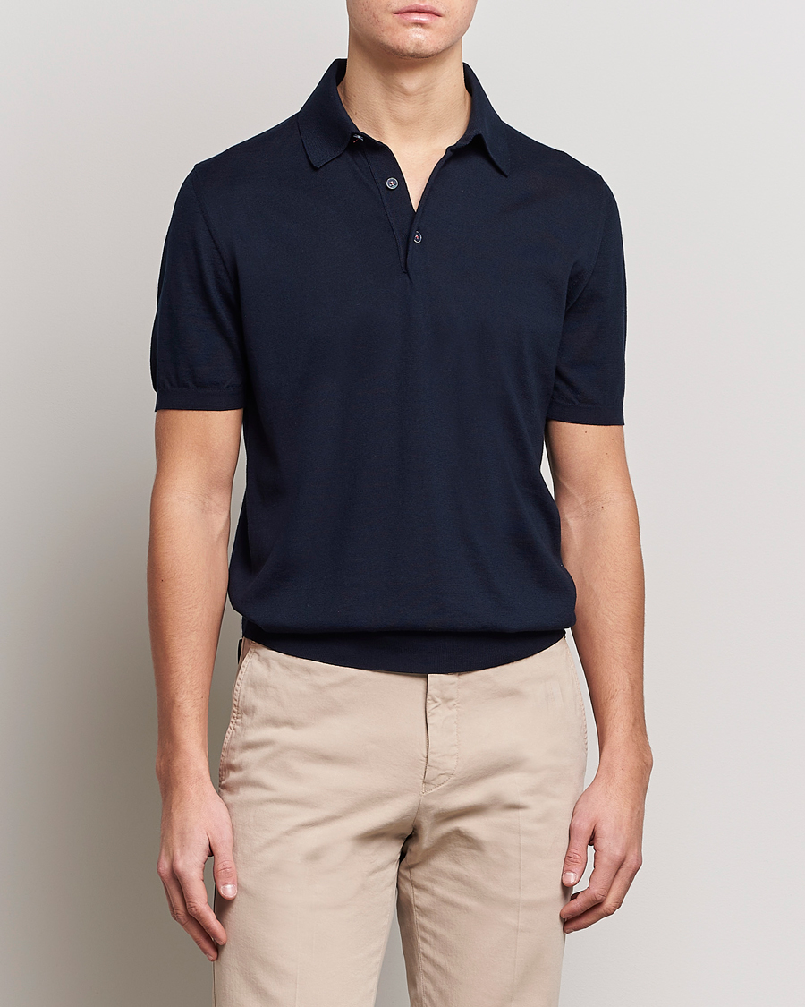 Herren |  | Kiton | Sea Island Cotton Polo Navy