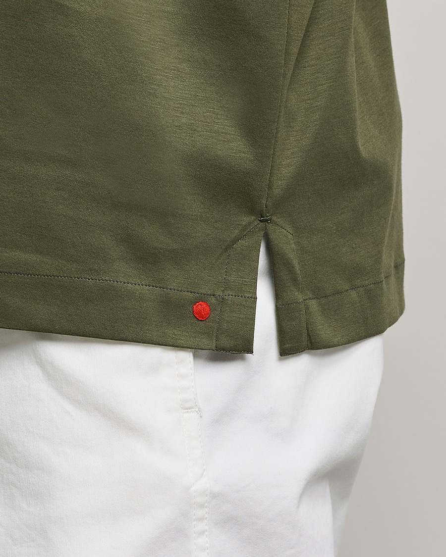 Herren | Hemden | Kiton | Popover Shirt Dark Olive