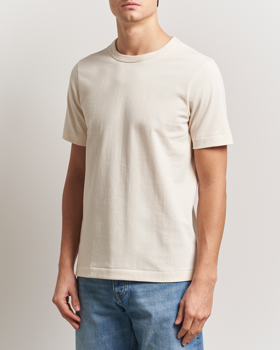 Herren | T-Shirts | Merz b. Schwanen | Relaxed Loopwheeled Sturdy T-Shirt Nature