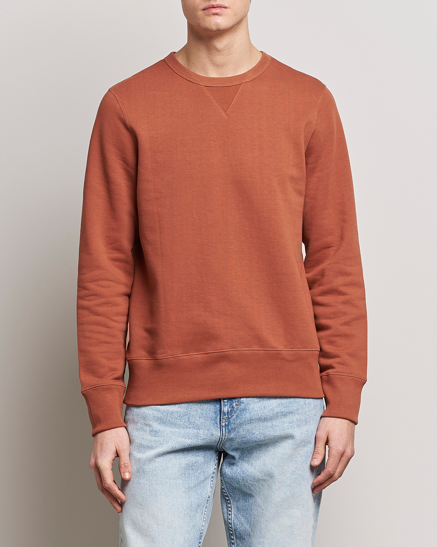 Herren | Pullover | Merz b. Schwanen | Organic Cotton Crew Neck Sweat Sierra Red
