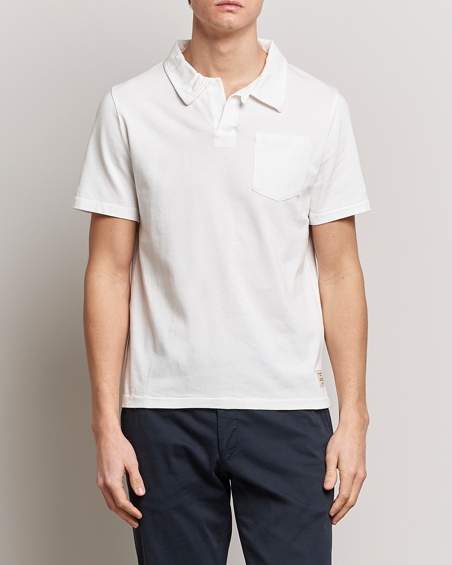 Herren |  | Merz b. Schwanen | Organic Cotton Washed Polo White