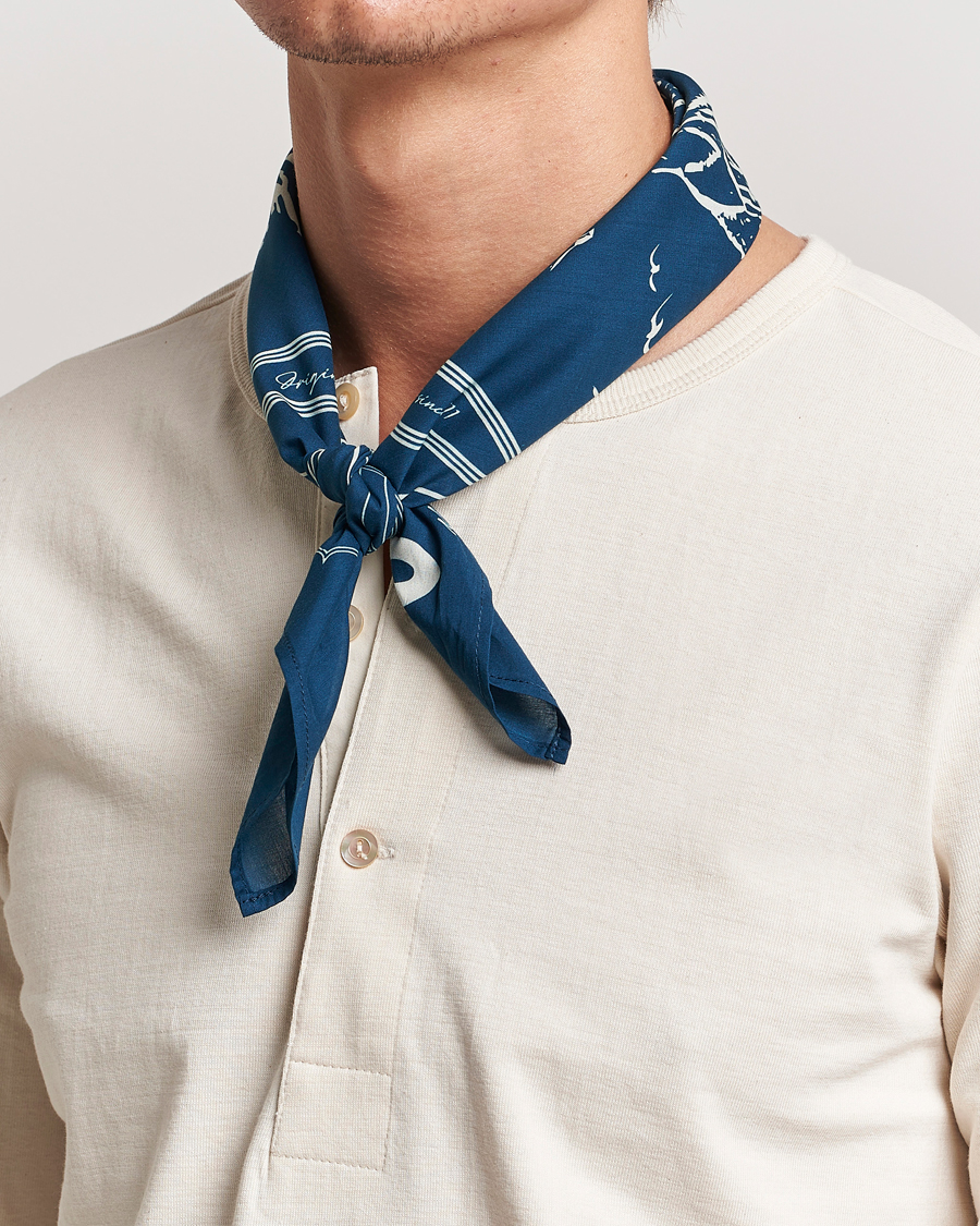 Herren | Tücher | Merz b. Schwanen | Cotton Bandana Ink Blue