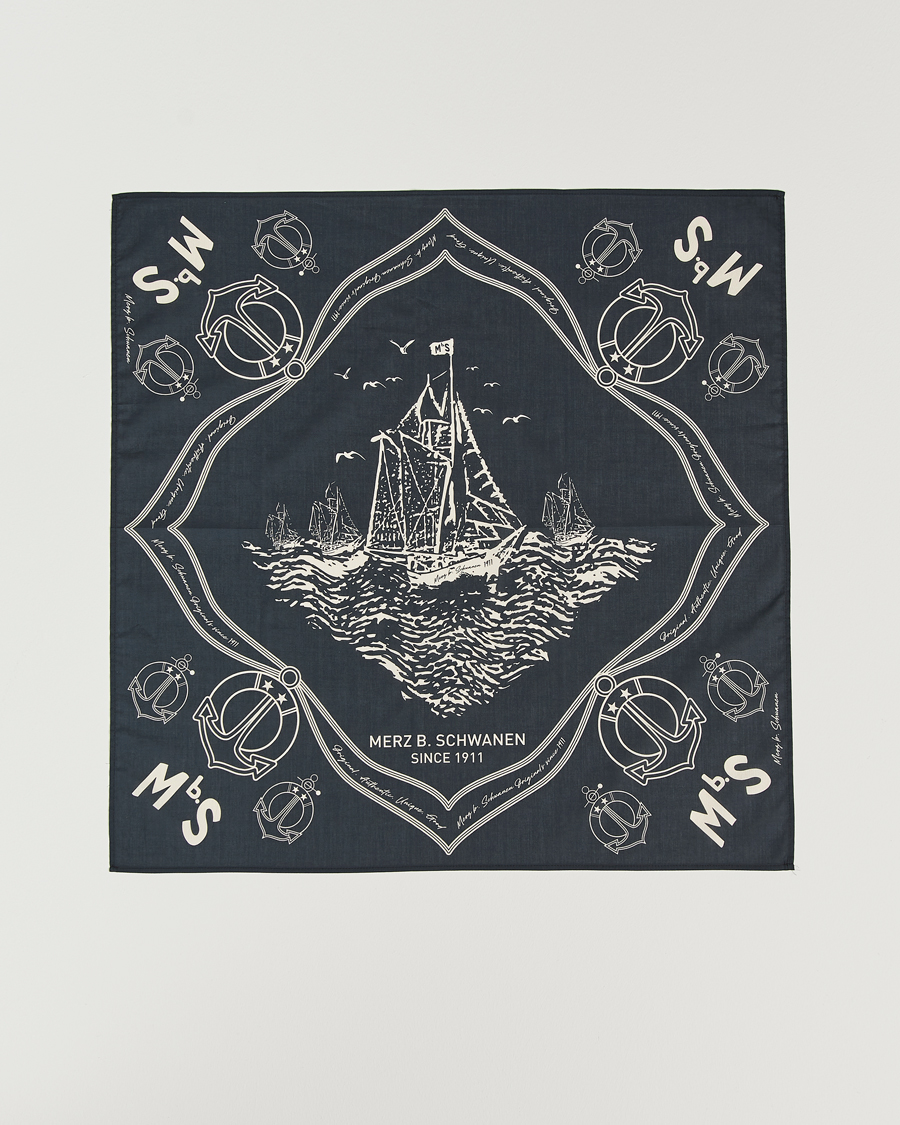 Herren | Tücher | Merz b. Schwanen | Merz b. SchwanenCotton BandanaCharcoal