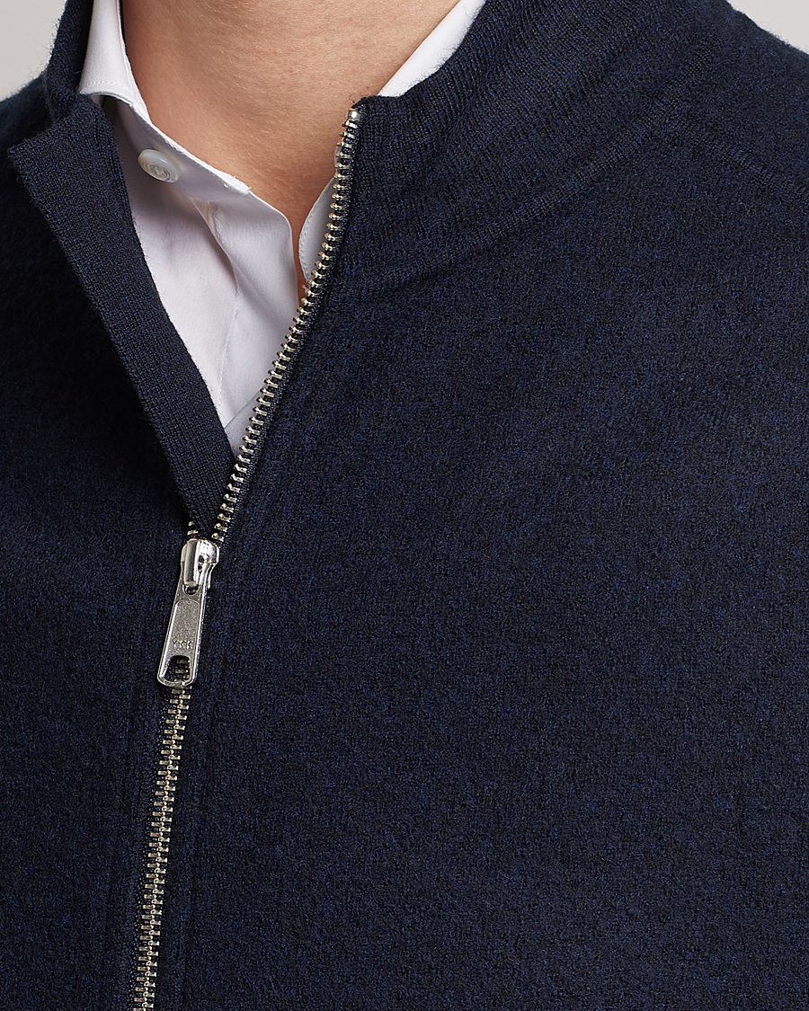 Herren | Westen | Morris Heritage | Pierre Boiled Wool Vest Navy