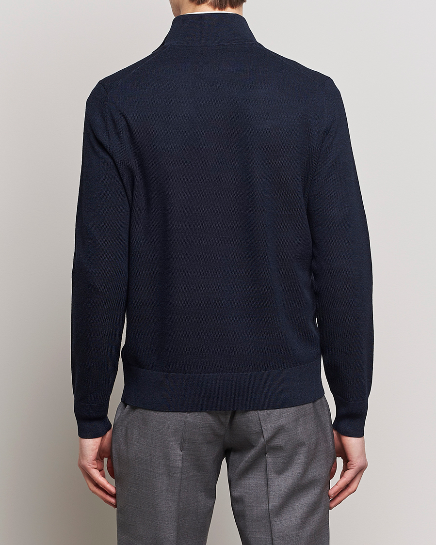 Herren | Pullover | Morris Heritage | Alberto Merino Half Zip Navy