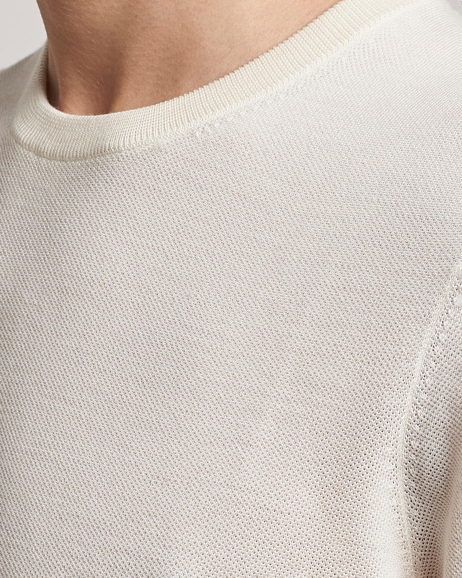 Herren | T-Shirts | Morris Heritage | Alberto Knitted T-Shirt White