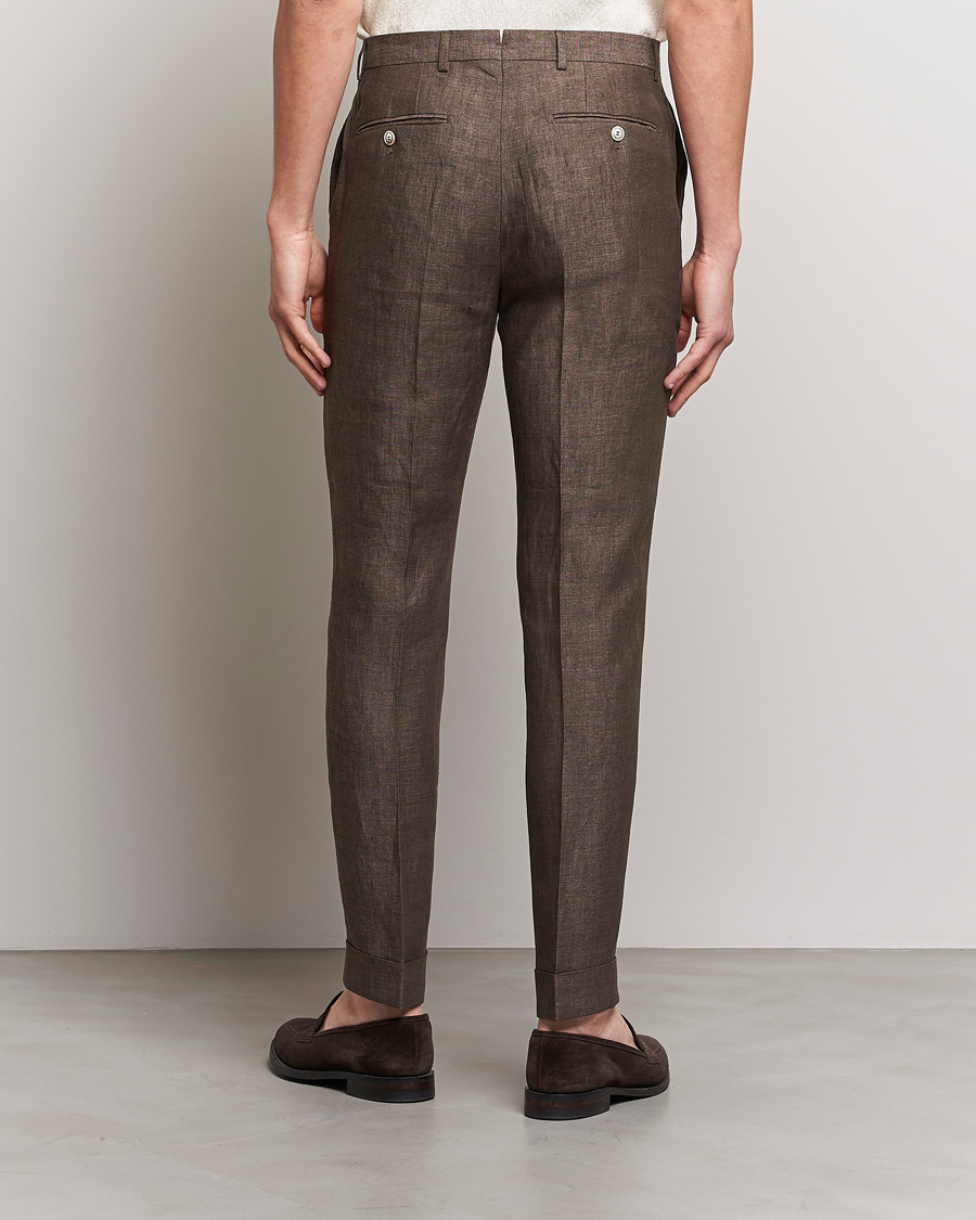 Herren | Hosen | Morris Heritage | Jack Linen Suit Trousers Brown