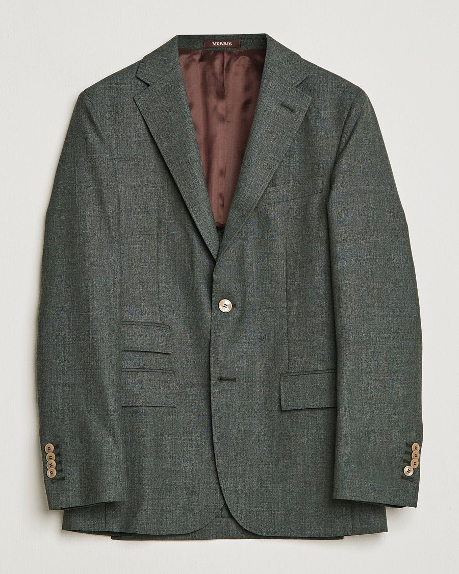 Herren | Sakkos | Morris Heritage | Keith Tropical Wool Suit Blazer Green