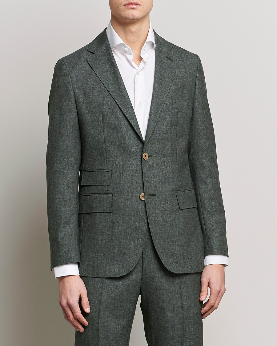Herren |  | Morris Heritage | Keith Tropical Wool Suit Blazer Green