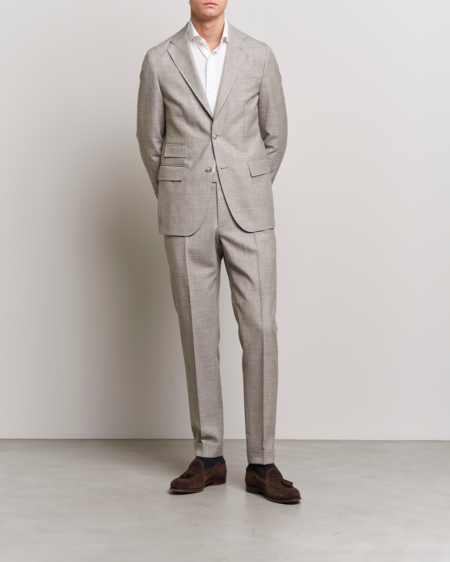Herren | Hosen | Morris Heritage | Jack Tropical Suit Trousers Khaki