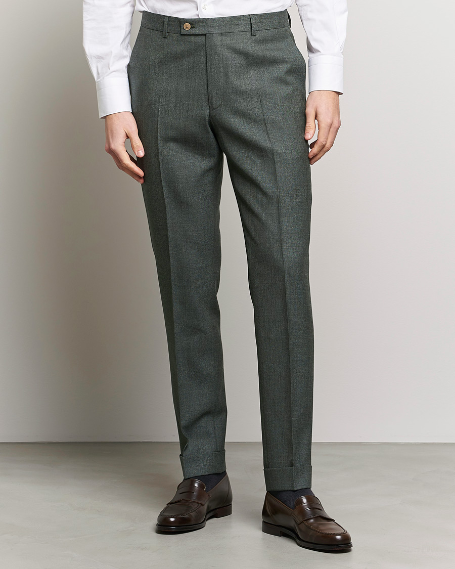 Herren | Anzughosen | Morris Heritage | Jack Tropical Suit Trousers Green