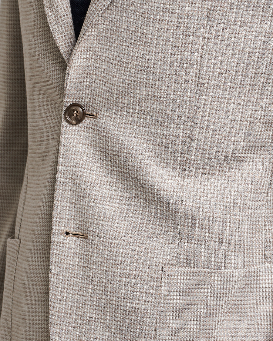 Herren | Sakkos | Morris Heritage | Mike Dogtooth Jersey Blazer Beige