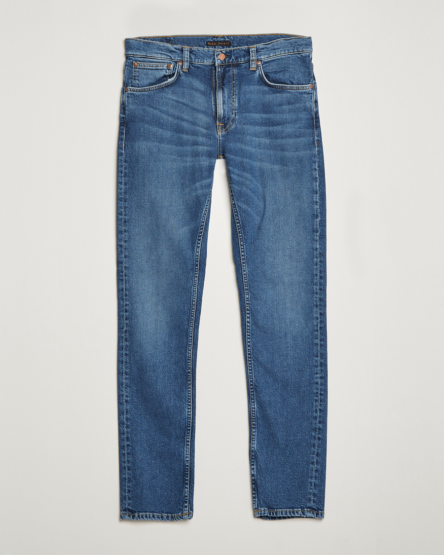 Herren | Jeans | Nudie Jeans | Lean Dean Jeans Blue Mud