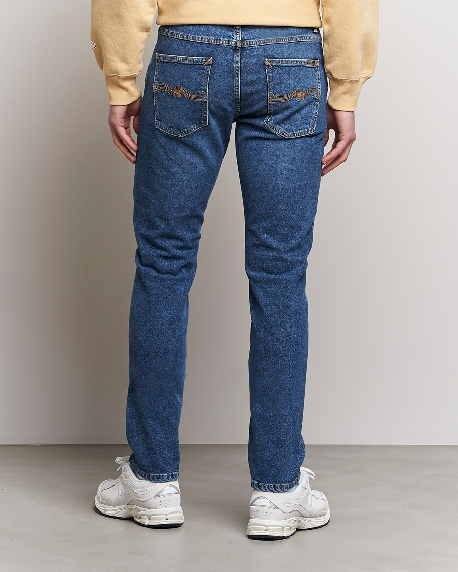Herren | Jeans | Nudie Jeans | Lean Dean Jeans Blue Mud