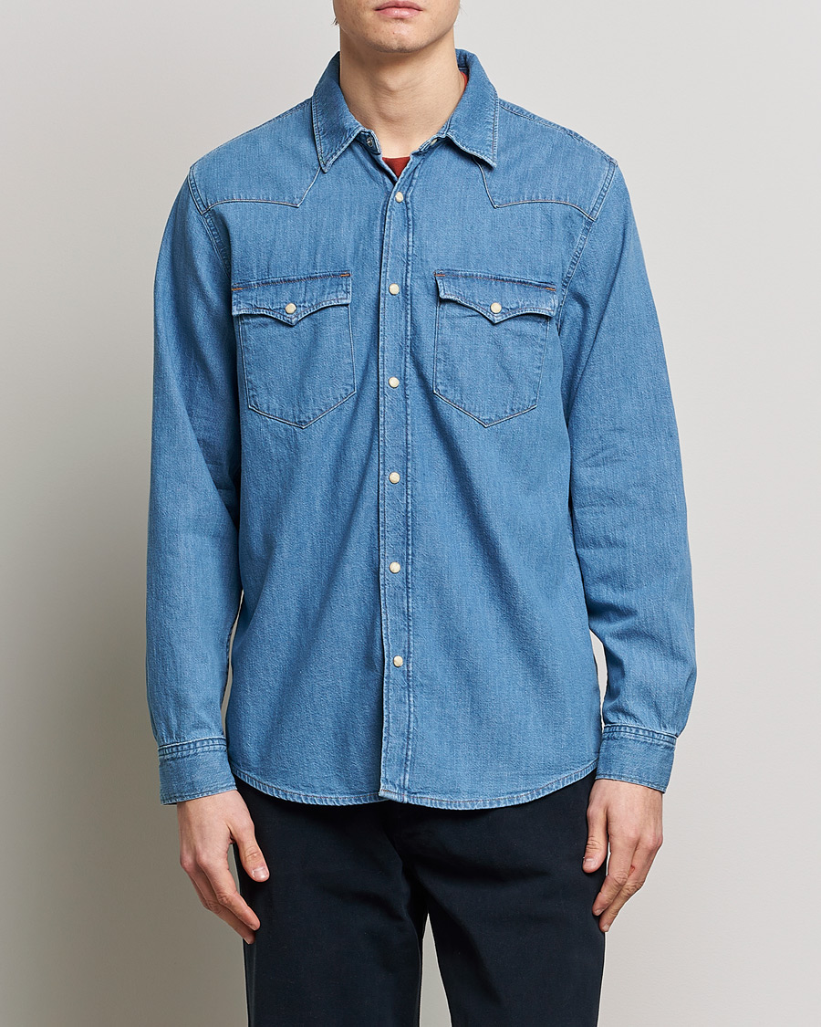 Herren | Hemden | Nudie Jeans | George Denim Shirt Another Kind Of Blue