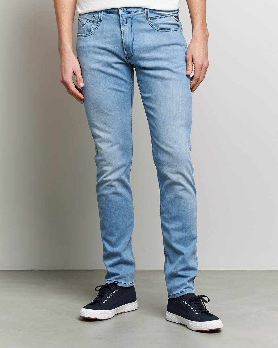 Herren | Replay | Replay | Anbass Powerstretch Jeans Light Blue