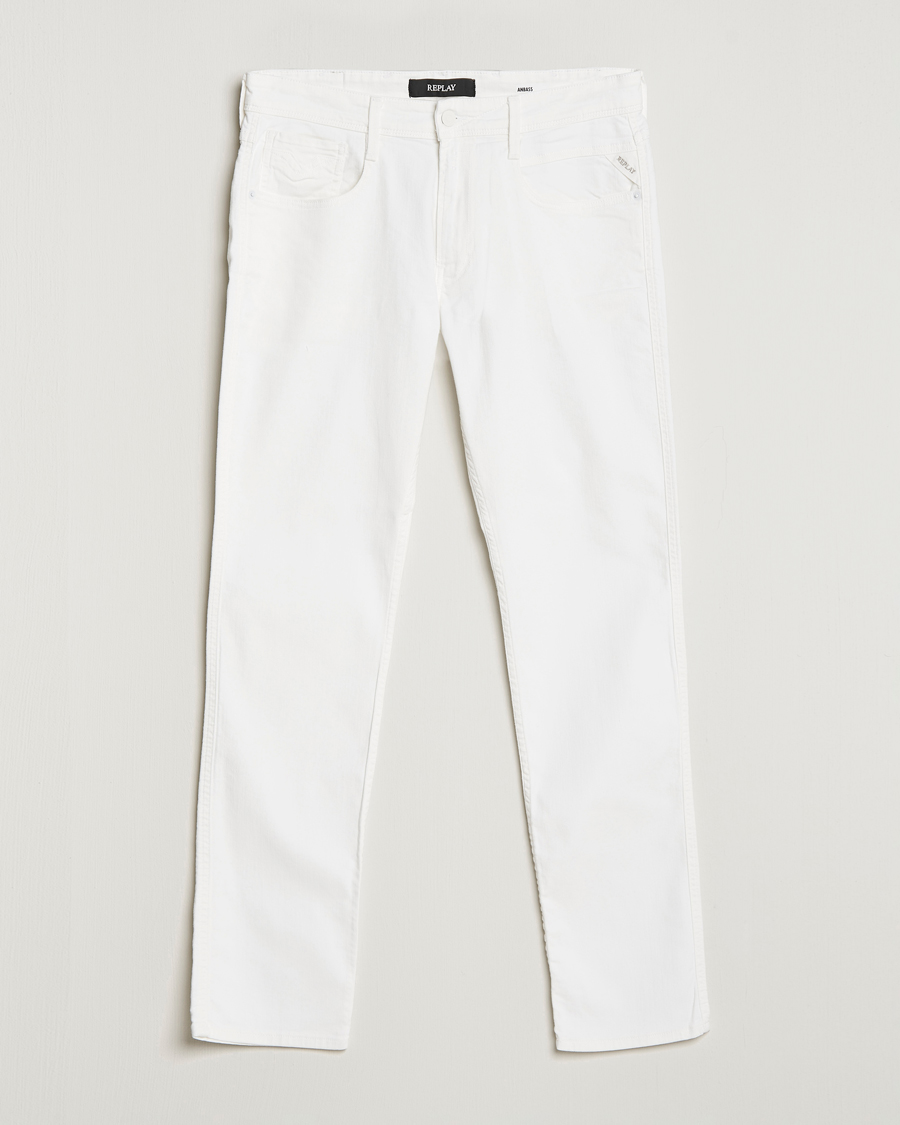 Herren | Jeans | Replay | Anbass Stretch Jeans White
