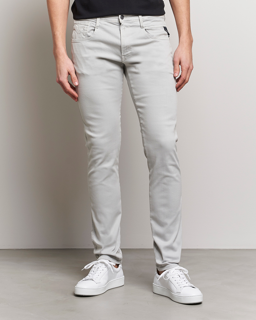 Herren | Replay | Replay | Anbass Hyperflex X.Lite 5-Pocket Pants Chaulk Grey