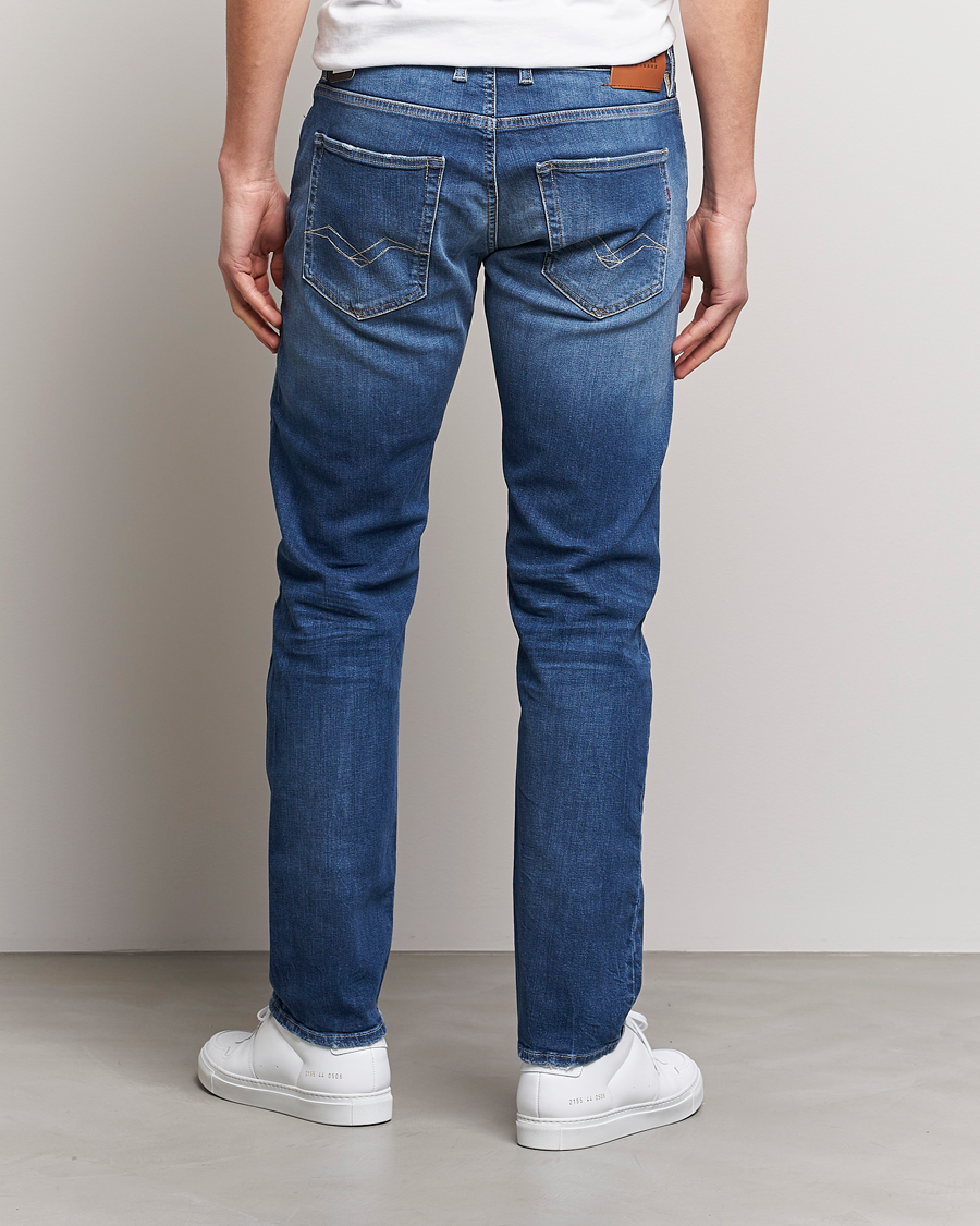 Herren | Jeans | Replay | Grover Straight Fit Stretch Jeans Medium Blue