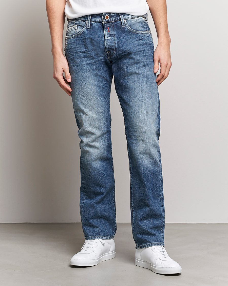 Herren | Straight leg | Replay | Waitom Stretch Jeans Medium Blue