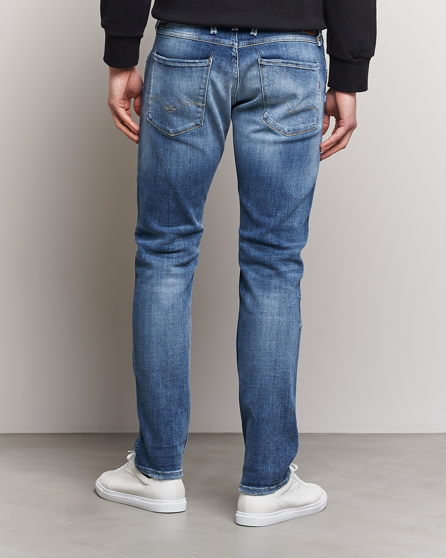 Herren | Jeans | Replay | Anbass Power Stretch 10 Year Wash Jeans Medium Blue