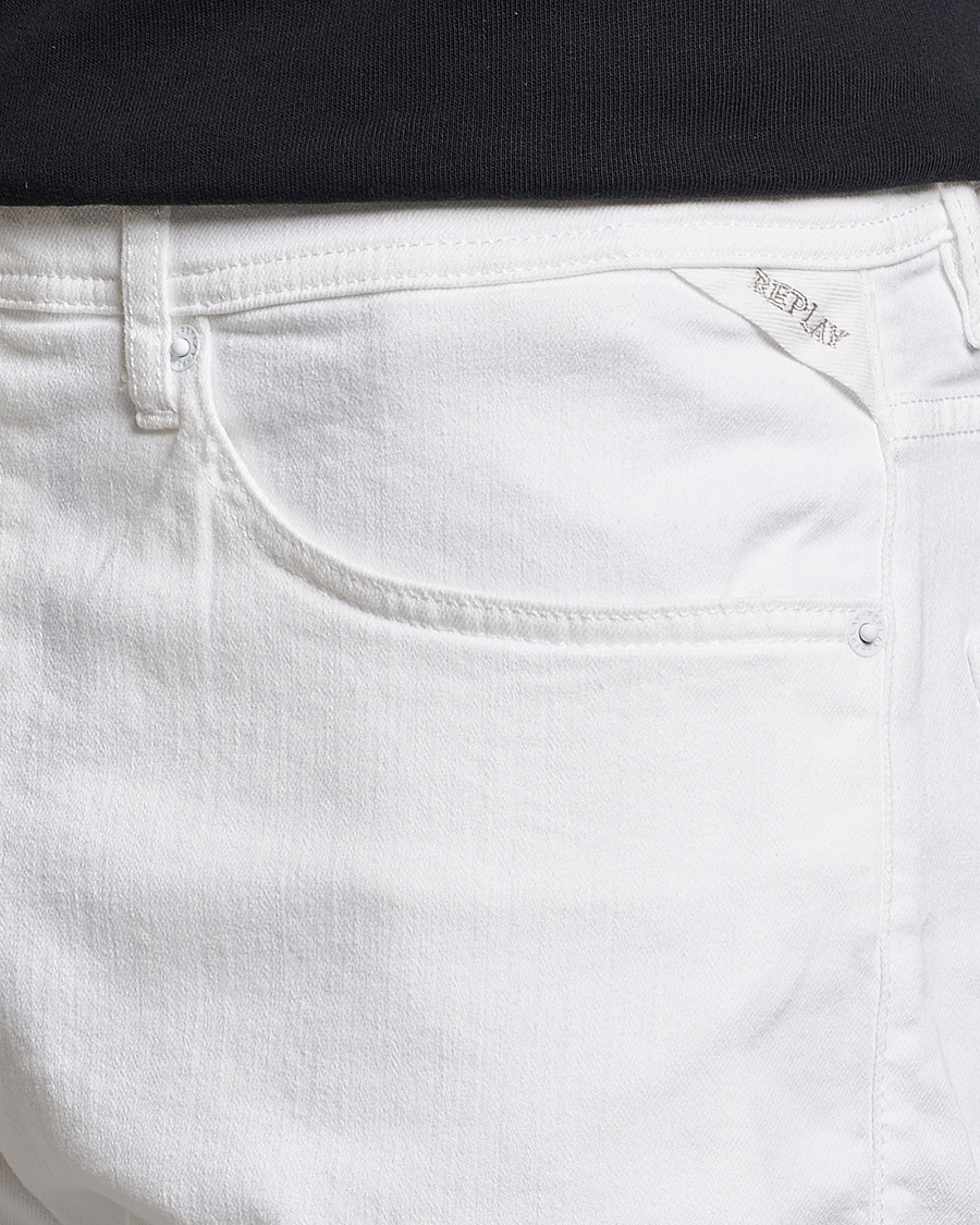 Herren | Shorts | Replay | RBJ901 Super Stretch Jeans Shorts White
