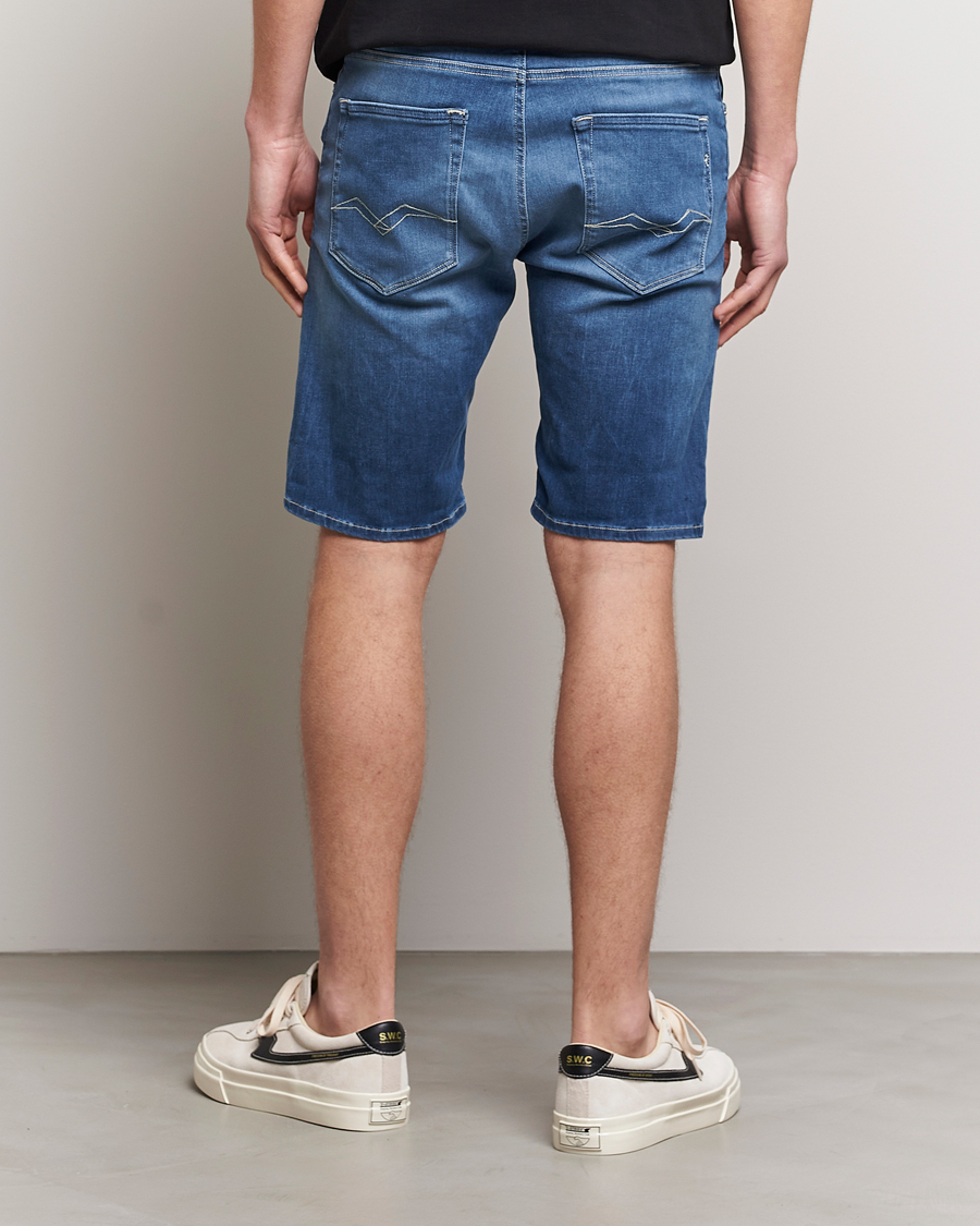 Herren | Shorts | Replay | RBJ901 Hyperflex Denim Shorts Medium Blue