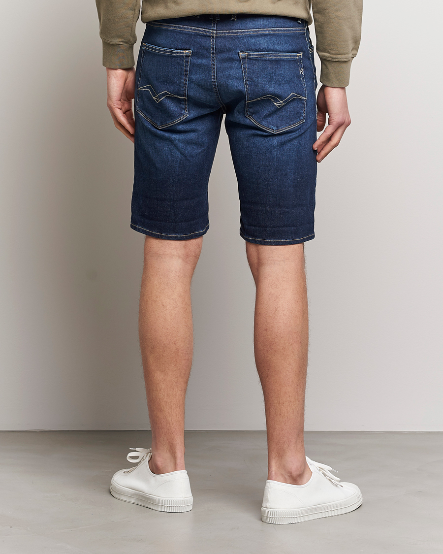 Herren | Shorts | Replay | RBJ901 Hyperflex Denim Shorts Dark Blue
