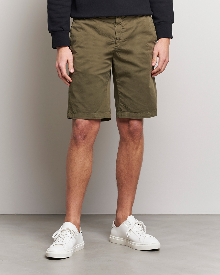 Replay Sartoriale Chino Shorts Olive Green bei Care of Carl