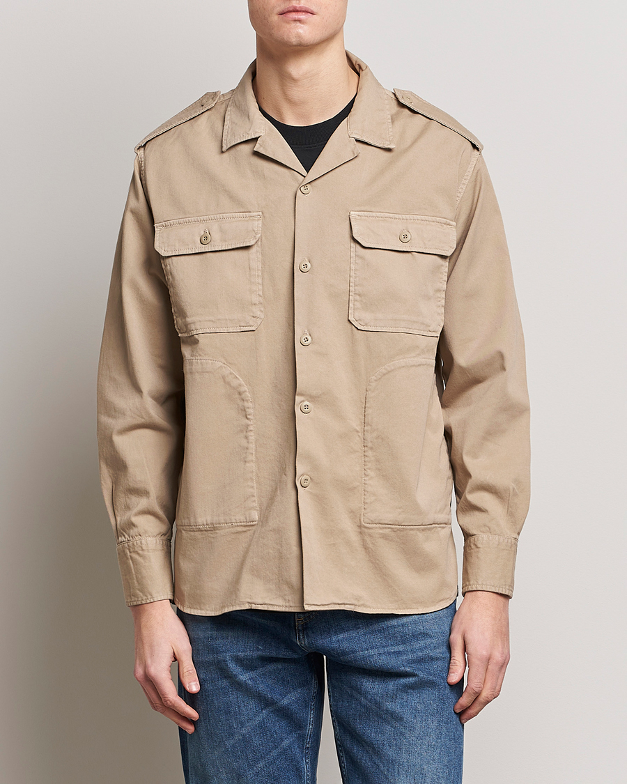 Herren | | Replay | Sartoriale Safari Overshirt Sand