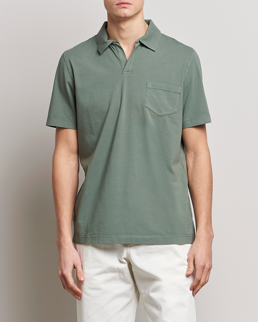 Herren | Poloshirt | SEASE | Short Sleeve Jersey Polo Sage 