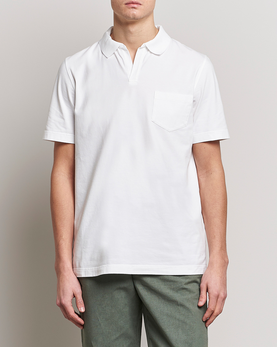 Herren |  | SEASE | Short Sleeve Jersey Polo White