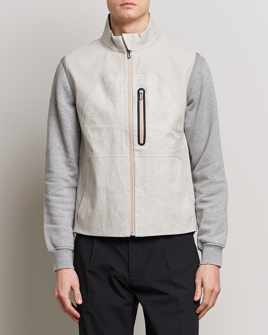 Herren |  | SEASE | V-8 Linen Gilet Light Beige