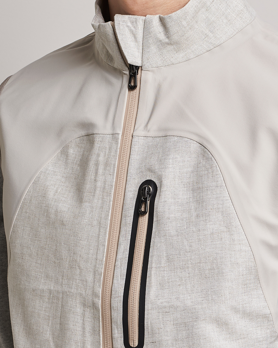 Herren | Westen | SEASE | V-8 Linen Gilet Light Beige