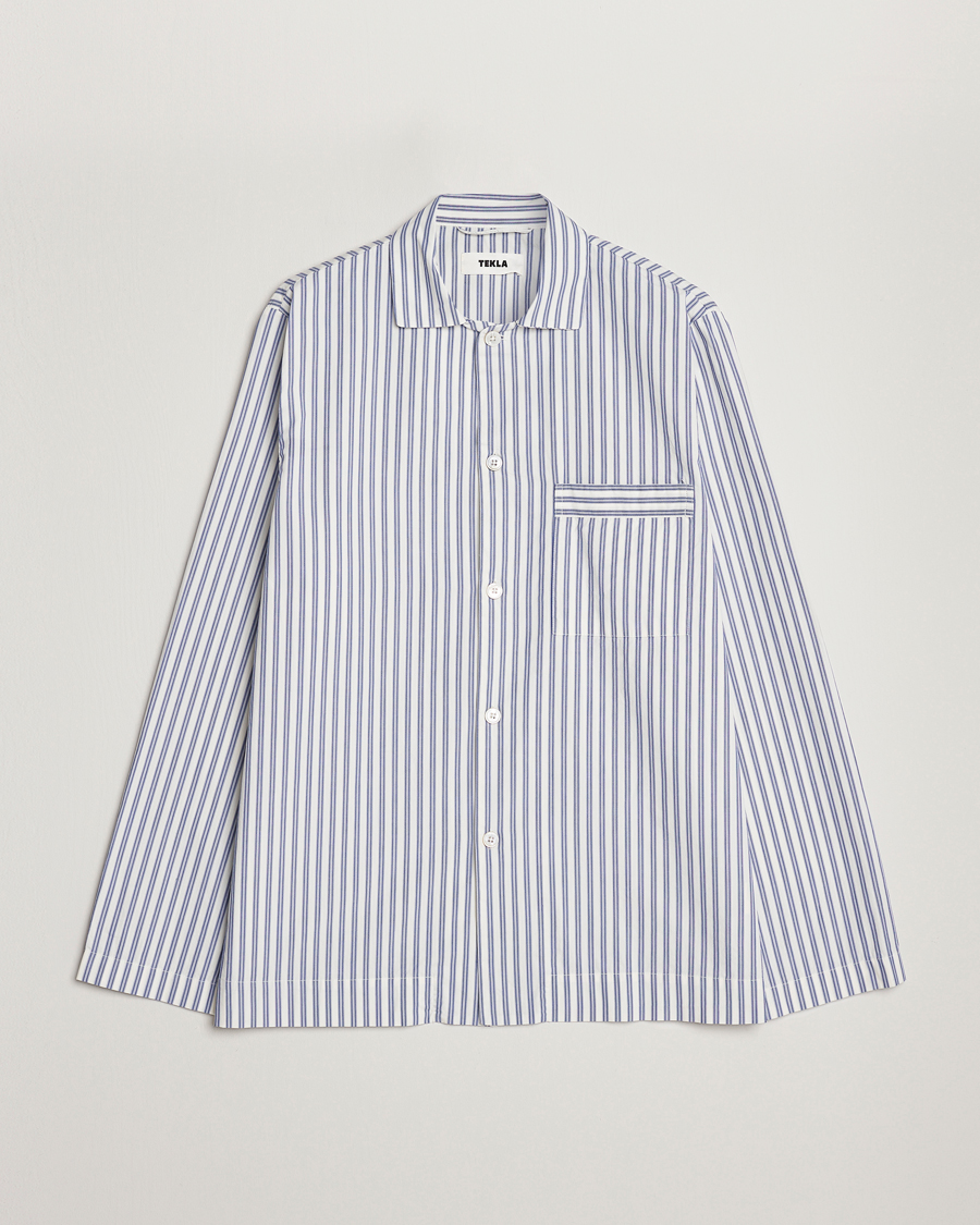 Herren | Schlafanzüge & Bademäntel | Tekla | Poplin Pyjama Shirt Skagen Stripes