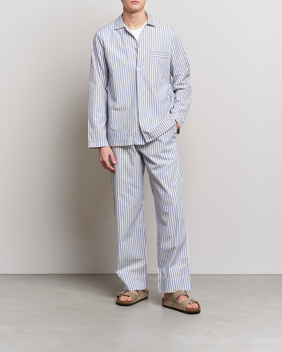 Herren | Schlafanzüge & Bademäntel | Tekla | Poplin Pyjama Shirt Skagen Stripes