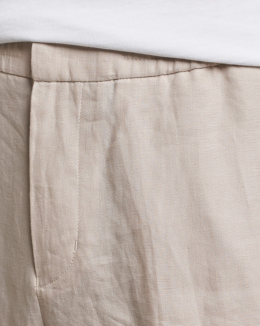 Herren | Hosen | Tiger of Sweden | Taven Linen Trousers Cream Sand