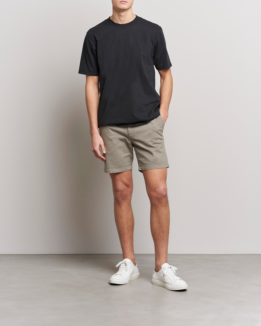 Herren | Shorts | Tiger of Sweden | Caid Cotton Shorts Dusty Green