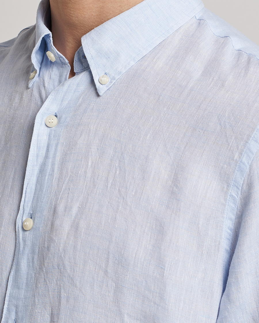 Herren | Hemden | Tiger of Sweden | Sankt Linen Shirt Light Blue