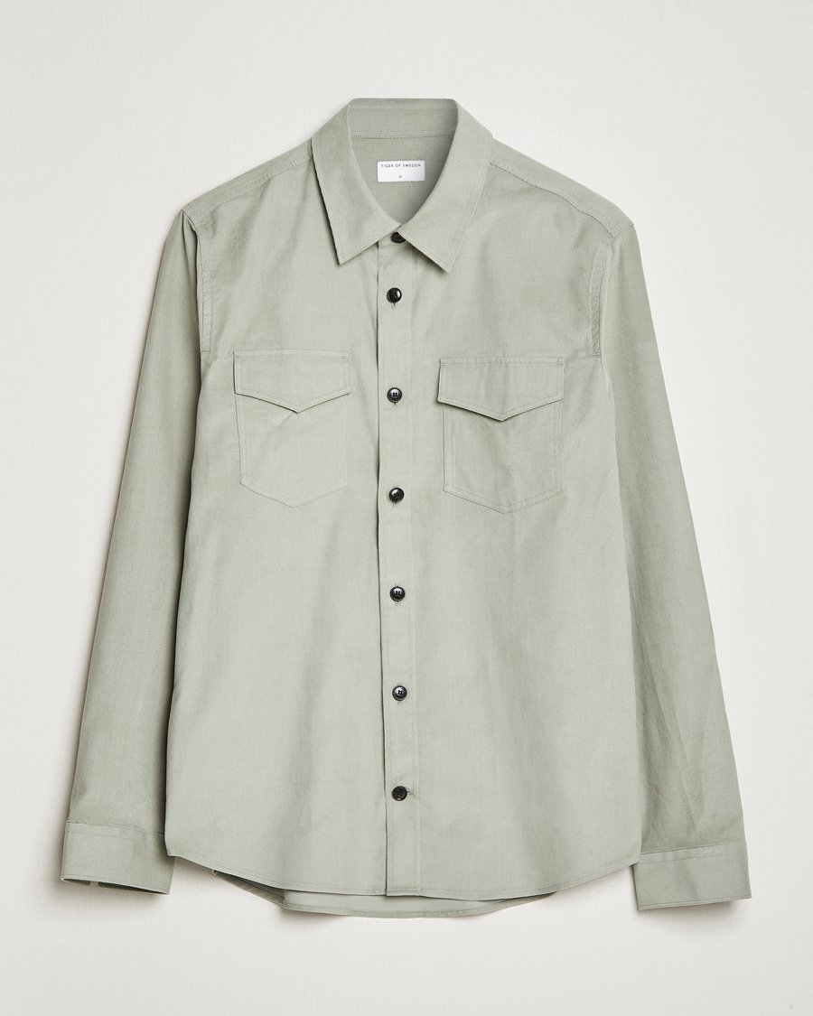 Herren | Hemden | Tiger of Sweden | Arnou Cotton Overshirt Shadow