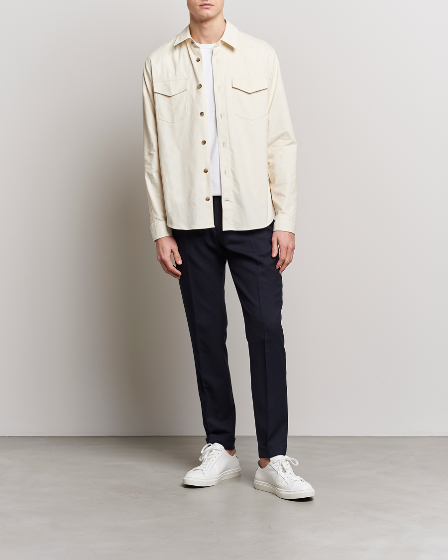 Herren | Hemden | Tiger of Sweden | Arnou Cotton Overshirt Papirus