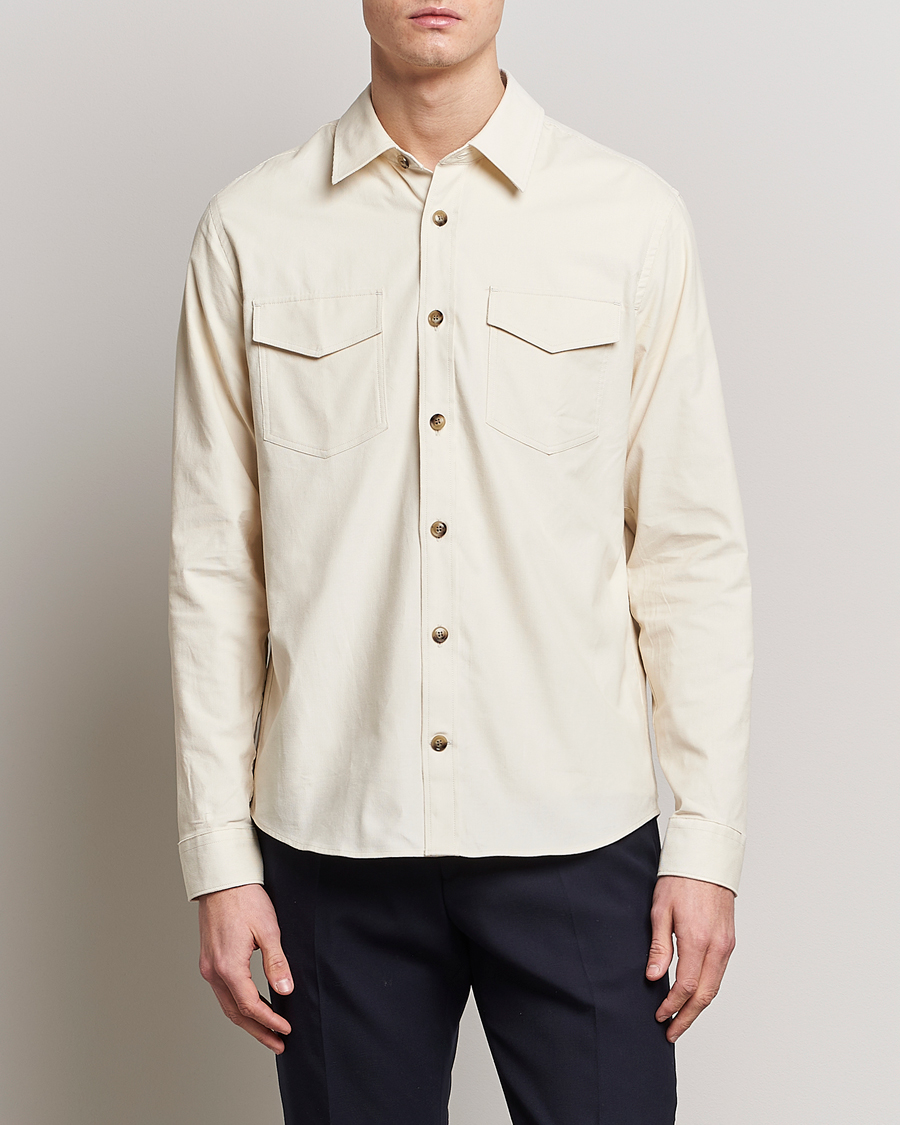 Herren | Hemden | Tiger of Sweden | Arnou Cotton Overshirt Papirus