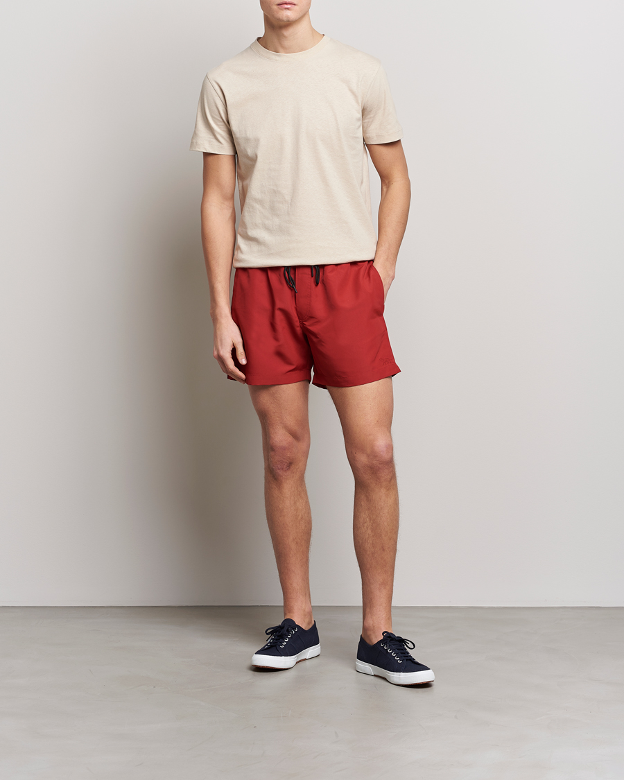 Herren | T-Shirts | Tiger of Sweden | Dillan Linen Cotton T-Shirt Cream Sand