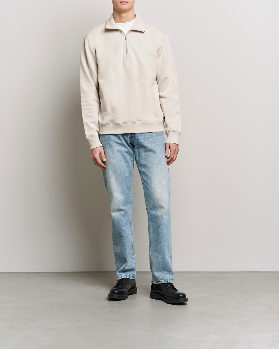 Herren | Pullover | Tiger of Sweden | Marlon Half Zip Sweater Light Ivory