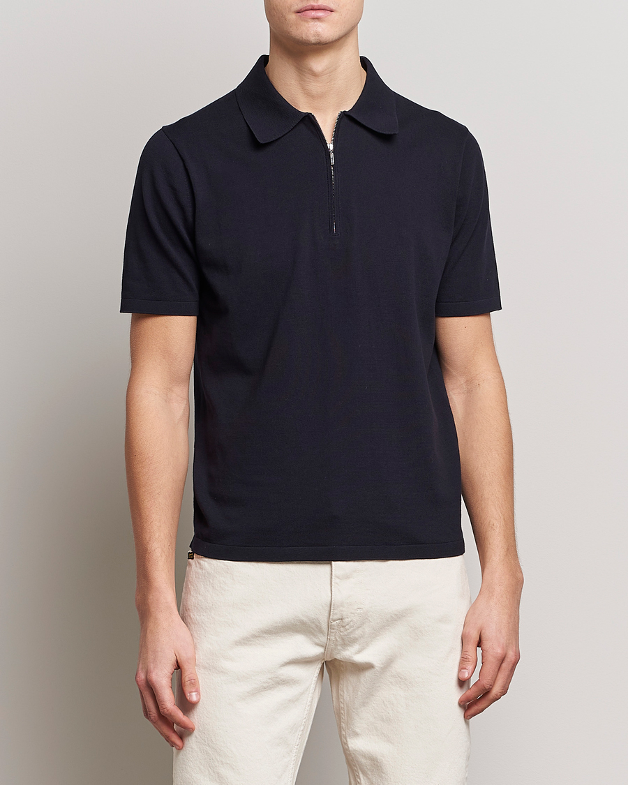 Herren | | Tiger of Sweden | Orbit Cotton Half Zip Light Ink