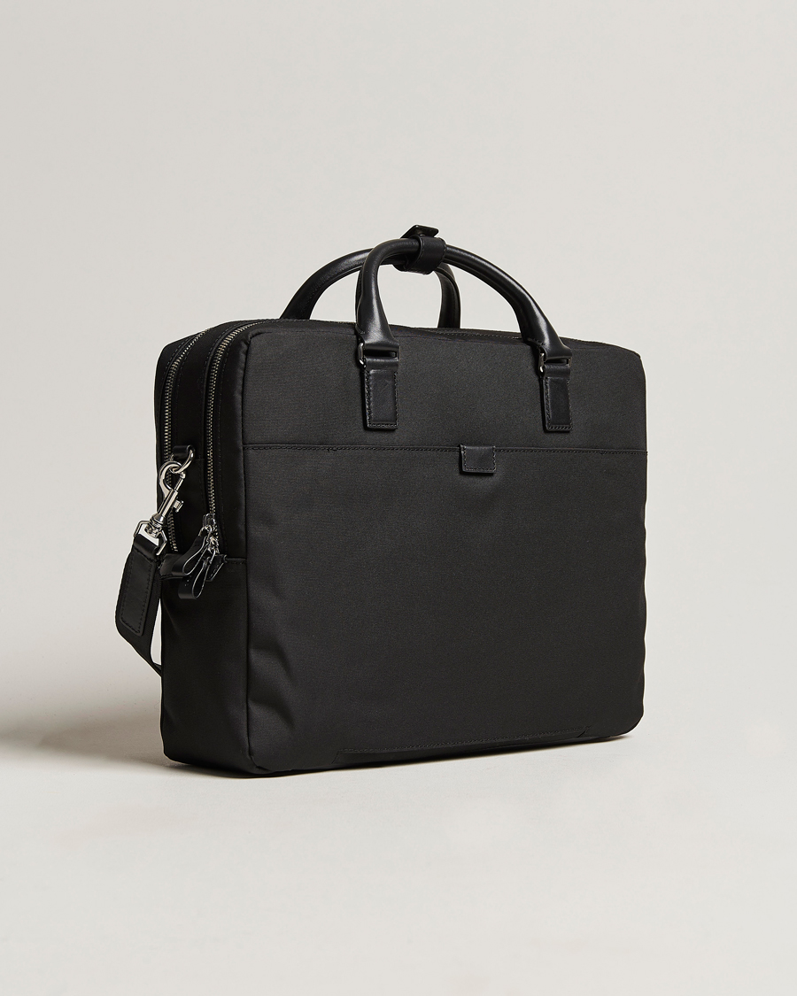 Herren | Tiger of Sweden Bays Recycled Polyester Computer Bag Black | Tiger of Sweden | Bays Recycled Polyester Computer Bag Black