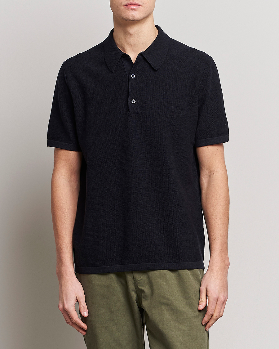 Herren | | Tiger of Sweden | Jenkim Knitted Pique Dark Ink