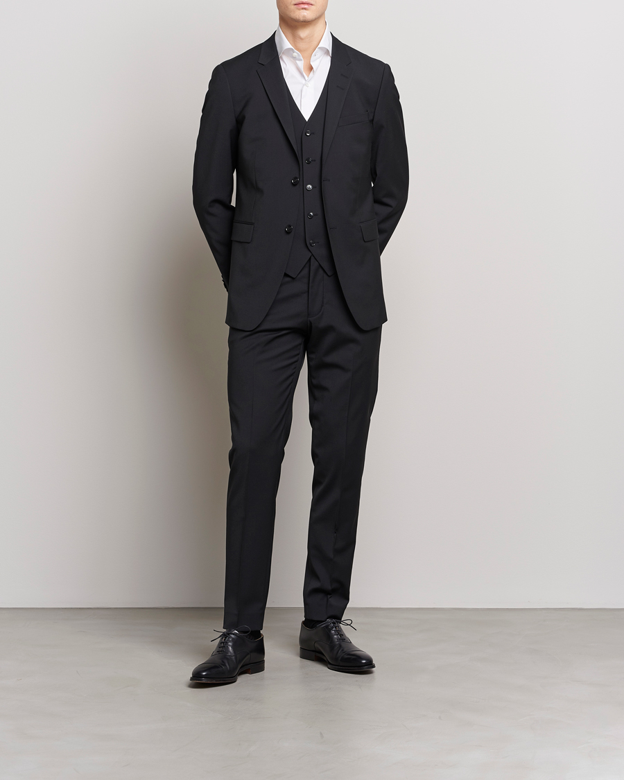 Herren | Sakkos | Tiger of Sweden | Jerretts Wool Travel Suit Blazer Black
