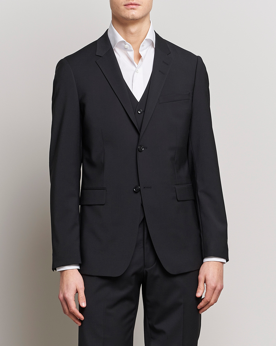 Herren | Business & Beyond | Tiger of Sweden | Jerretts Wool Travel Suit Blazer Black